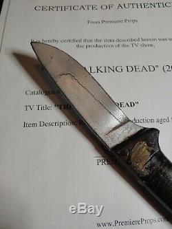 THE WALKING DEAD Screen Used Prop Knife Rick Grimes Fear Abraham Abe KNB EFX