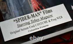 TOBEY MAGUIRE Signed Spider-Man AUTOGRAPH, Screen-Used COSTUME & WEB, DVD, COA
