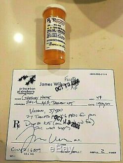 TV SHOW HOUSE M. D. SCREEN USED PROP! DR. HOUSE'S PILL BOTTLES and BALL with COA