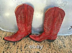 TV Show Screen Used! Old Gringo Classic Western Style Red Boots! Size 9B