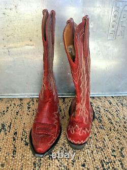 TV Show Screen Used! Old Gringo Classic Western Style Red Boots! Size 9B