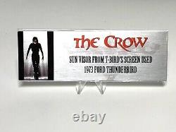The Crow Screen Used Movie Prop T-Bird's Thunderbird Car Sun Visor Brandon Lee