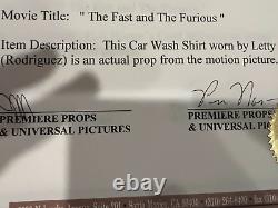 The Fast and The Furious screen used Letty (Michelle Rodriguez) top