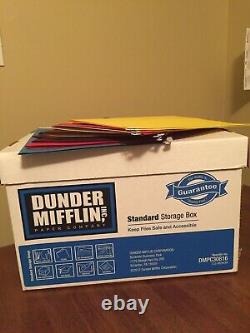 The Office Screen Used Prop Stanley Dunder Mifflin Box With Fun Paperwork COA