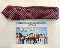 The Office Screen Used Prop Stanley's Red Neck Tie With Certificate