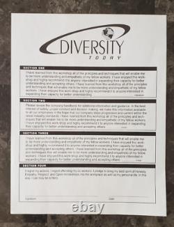The Office Tv Show (u. S. Version) Screen Used Prop Diversity Day Paperwork