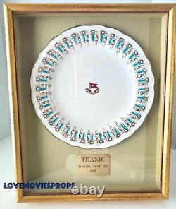 Titanic Screen Used First Class Dinner Plate Prop Rose Dawson Jack Kate Winslet