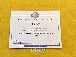 Troy Movie Screen Used Brad Pitt Temple of Apollo Golden Statue Prop with COA