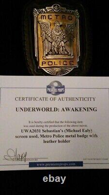 Underworld Awakening Sebastian (Michael Ealy) Screen Used Prop WithCOA