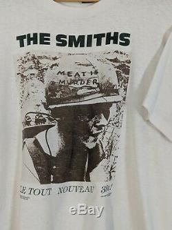 Vintage 1985 The Smiths Meat is Murder Original T-shirt Large Screen Stars