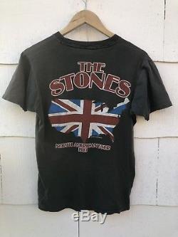 Vintage 80s rare original Rolling Stones 1981 Tour T Shirt Screen Stars