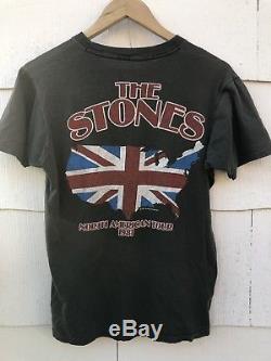 Vintage 80s rare original Rolling Stones 1981 Tour T Shirt Screen Stars