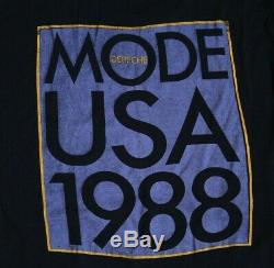 Vintage DEPECHE MODE USA Tour 1988 Concert T-shirt Original Screen Stars Large