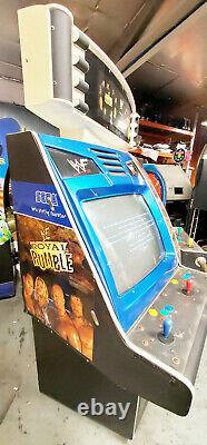 WWF ROYAL RUMBLE Full Size Fighting Arcade Video Game Machine 4 Player 2 Screens