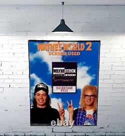 Wayne's World 2 Screen Used Waynestock Backstage Pass Prop Display